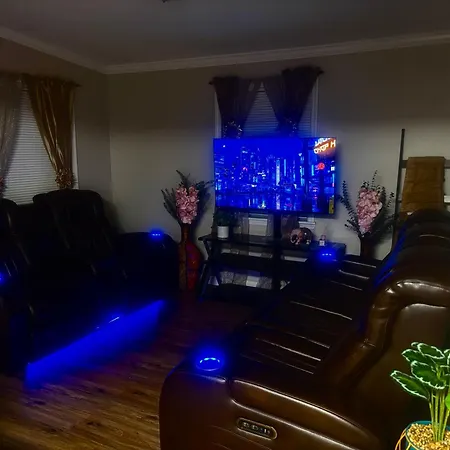 Led Lighting Reclining Sofas Cozy 3 Bedroom Home